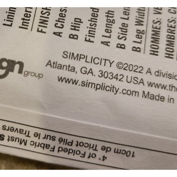 Simplicity R11404 Pattern Men XS S M L  Knit Zip Jacket & Pants Side Leg Snaps - Picture 8 of 12